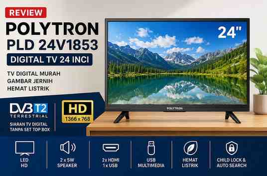 Fitur Digital TV Polytron PLD 24V1853