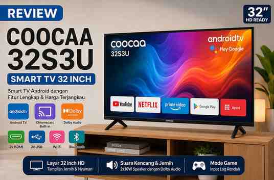 REVIEW TV COOCAA 32S3U 32 INCH