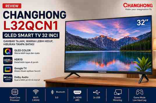 Review Changhong L32QCN1 TV 32 INCH