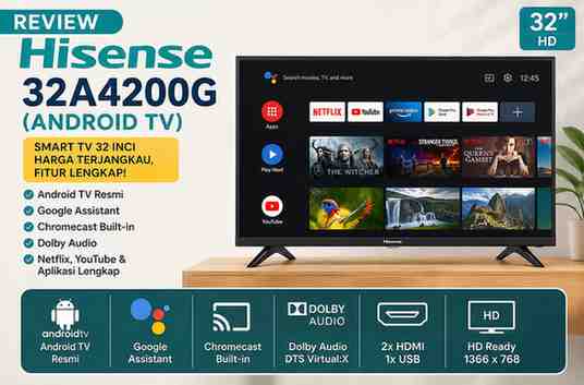 Review Hisense 32A4200G (Android TV)