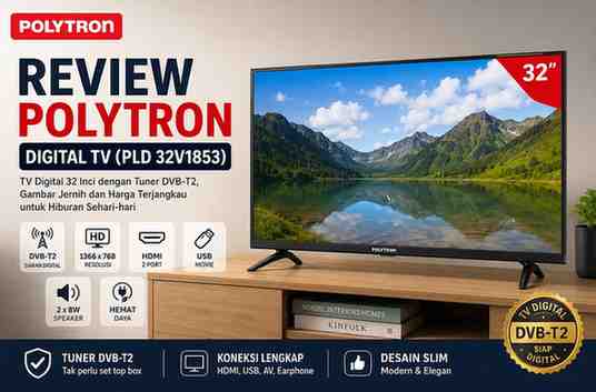 Review Polytron Digital TV (PLD 32V1853)