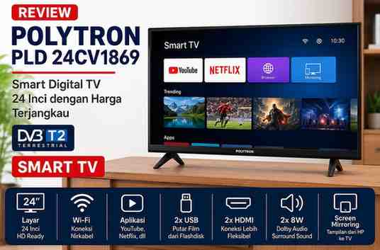 Review Smart TV Polytron PLD 24CV1869