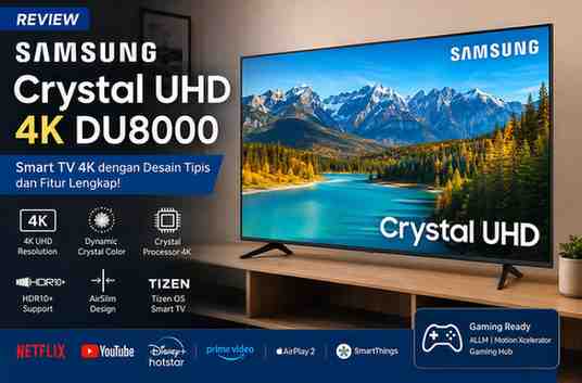 Review Spesifikasi Samsung Crystal UHD 4K DU8000