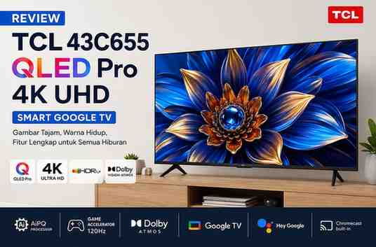 Review TCL 43C655 (QLED Pro 4K UHD) Lengkap