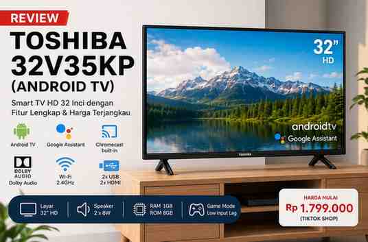 Review Toshiba 32V35KP (Android TV)