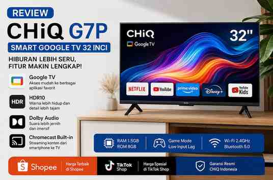 Spesifikasi CHiQ G7P TV 43 INCH