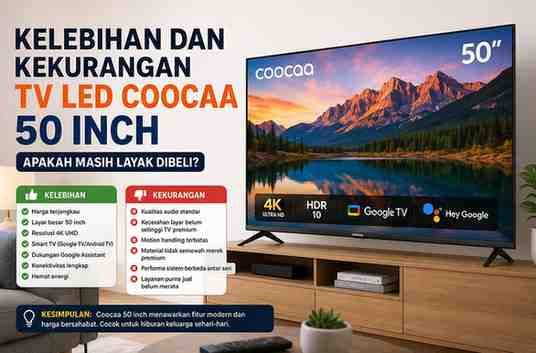 Kelebihan dan Kekurangan TV LED Coocaa 50 Inch