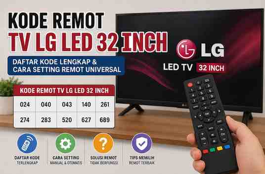 Kode Remot TV LG LED 32 Inch Daftar Kode Lengkap dan Cara Setting Remot Universal