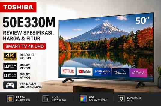 Review Fitur Smart TV 4K 50 INCH Toshiba 50E330M