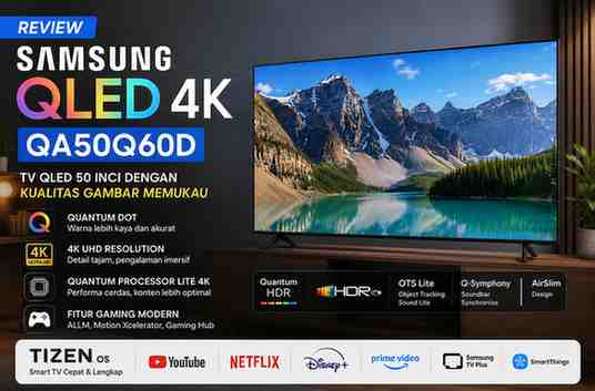 Review Spesifikasi Samsung QLED 4K QA50Q60D