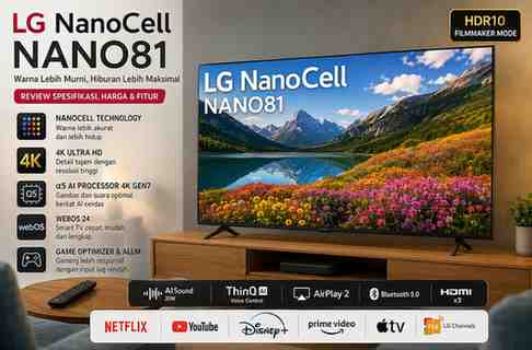 Spesifikasi TV LG NanoCell NANO81 50 INCH
