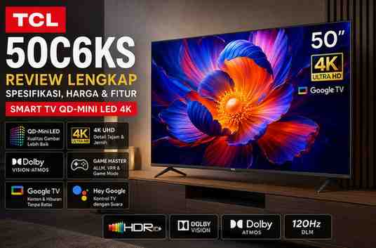 Spesifikasi dan Fitur TV TCL 50C6KS 50 INCH