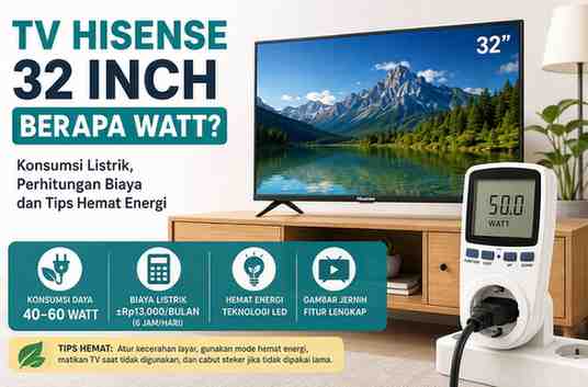 TV Hisense 32 Inch Berapa Watt