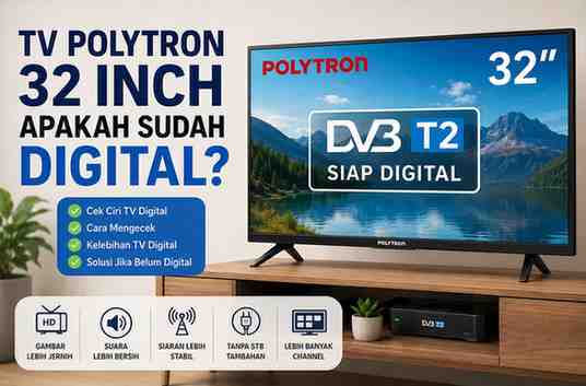 TV Polytron 32 Inch Apakah Sudah Digital