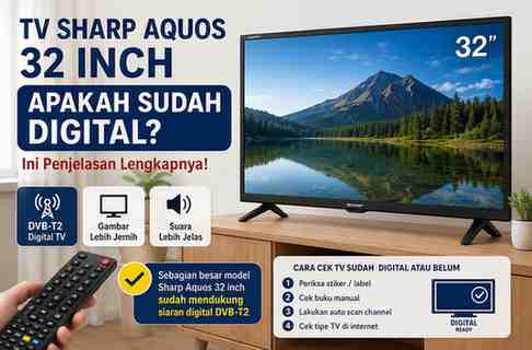 TV Sharp Aquos 32 Inch Apakah Sudah Digital