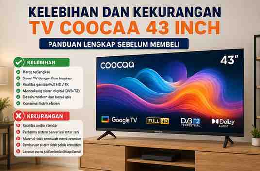Wajib Baca! Kelebihan dan Kekurangan TV Coocaa 43 Inch