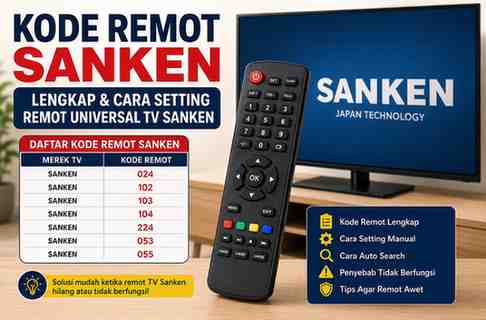 Ini Kode Remot TV Sanken Lengkap