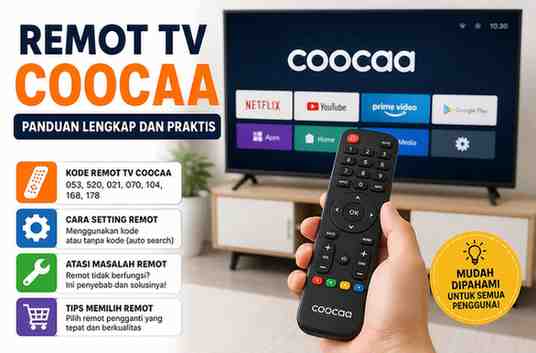 Kode Remot TV Coocaa Lengkap Terbaru dan Cara Settingnya