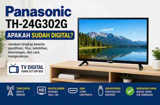 Panasonic TH-24G302G Apakah Sudah Digital