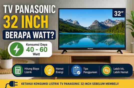 TV Panasonic 32 Inch Berapa Watt
